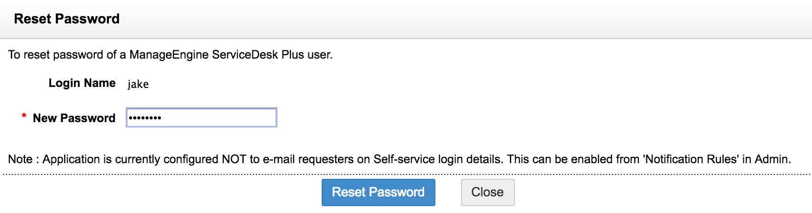 technician-change-password Illustration 8: Configure Users | Help desk customizer