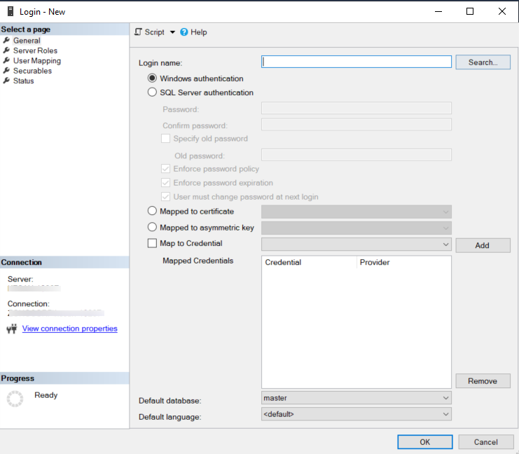 Illustration 8: Configuring database | Help desk admin guide