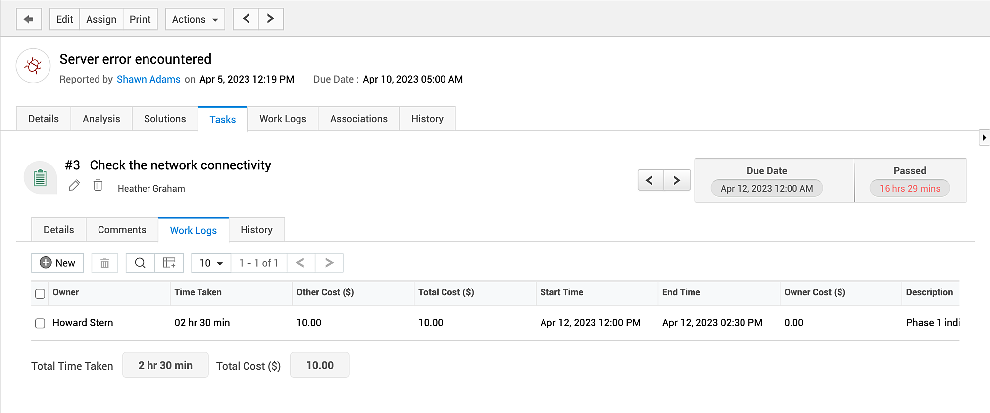 Illustration 6: View Task Details