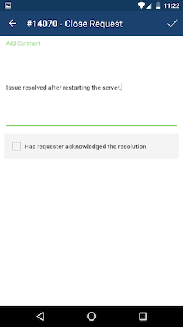 Иллюстрация 28: Приложение ServiceDesk Plus для Android: использование и возможности
