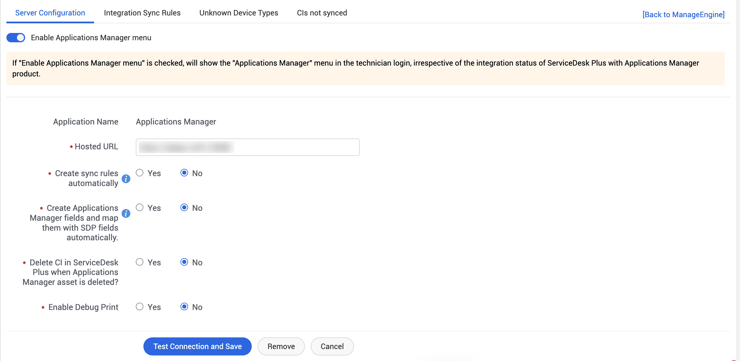 Иллюстрация 1: Интеграция с Applications Manager