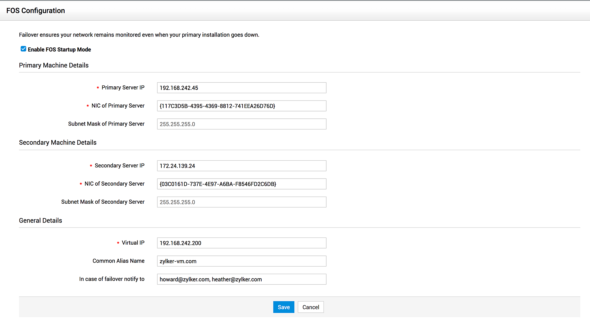 Illustration 8: Failover Service (Version 13000 and above) | ESM Setups