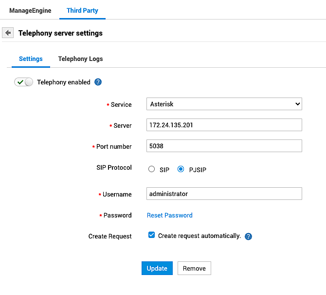 Illustration 2: Telephony Integration