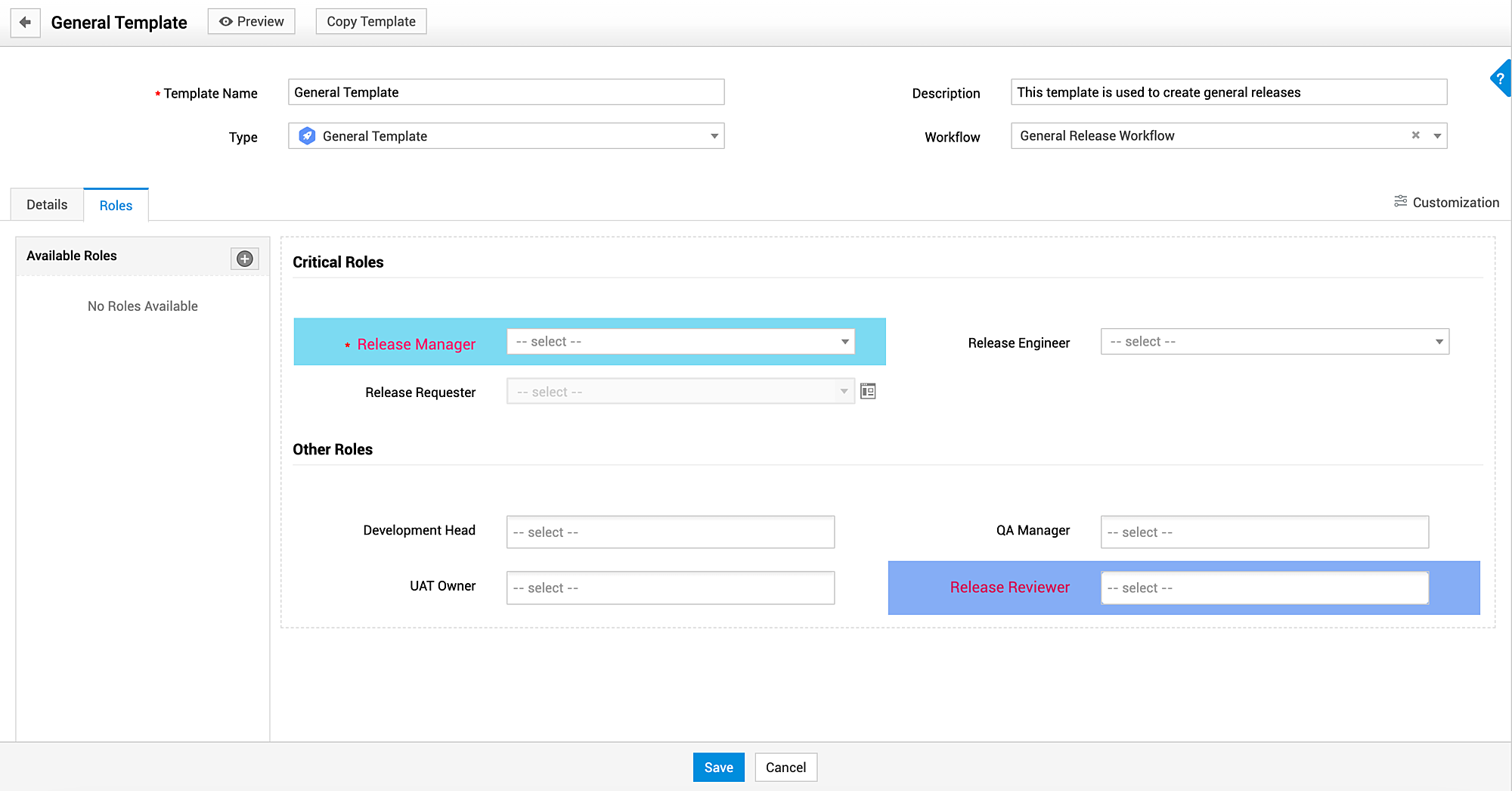 Illustration 18: Release Template