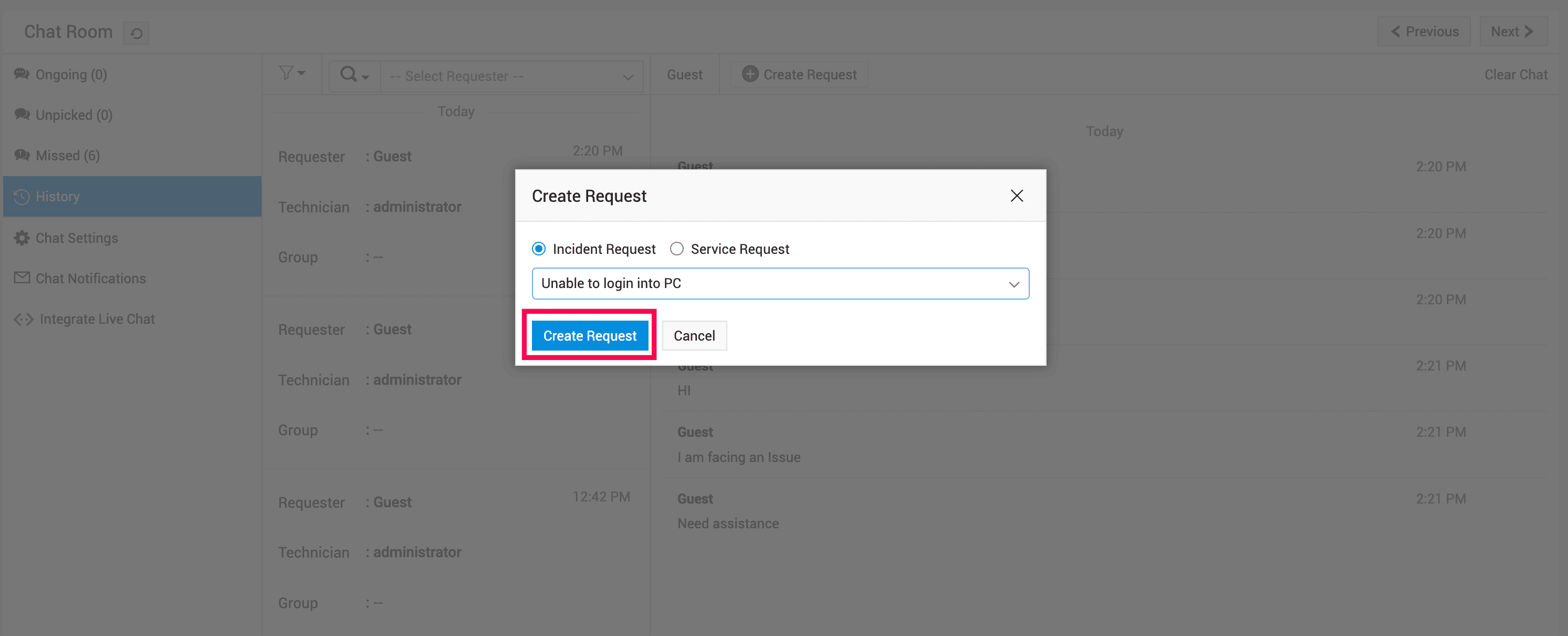 Illustration 51: Configure Live Chat 