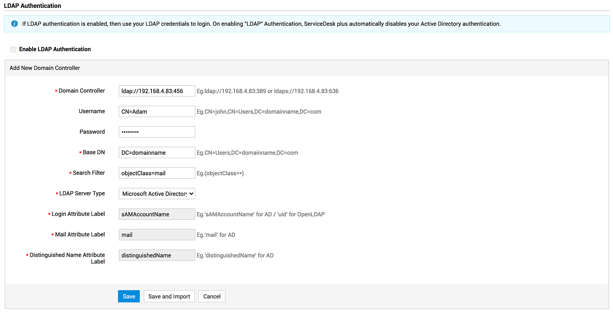 Illustration 1: Configure LDAP | Help desk customizer