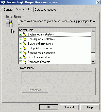 Illustration 12: Configuring database | Help desk admin guide