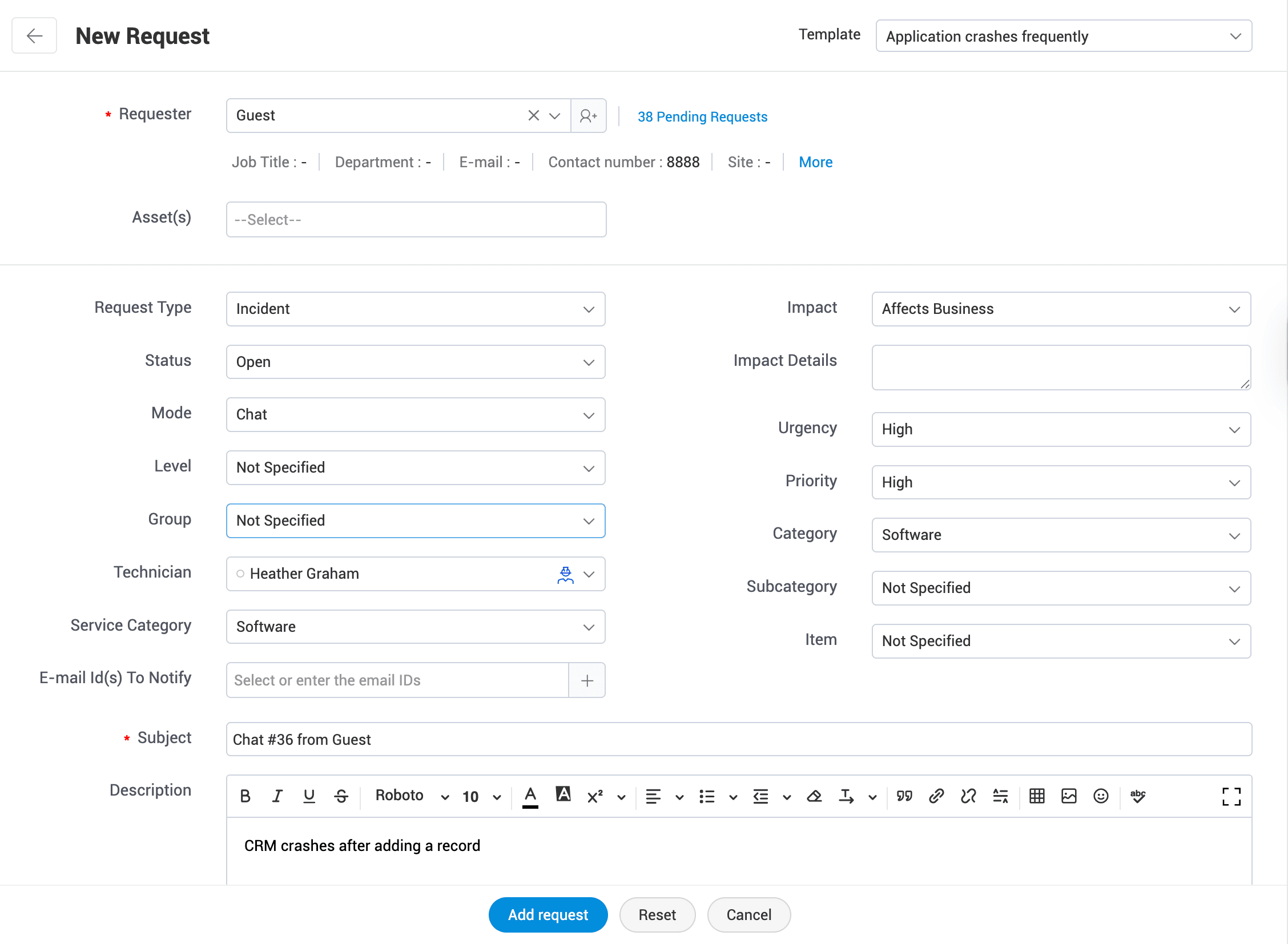 Illustration 24: Configure Live Chat 
