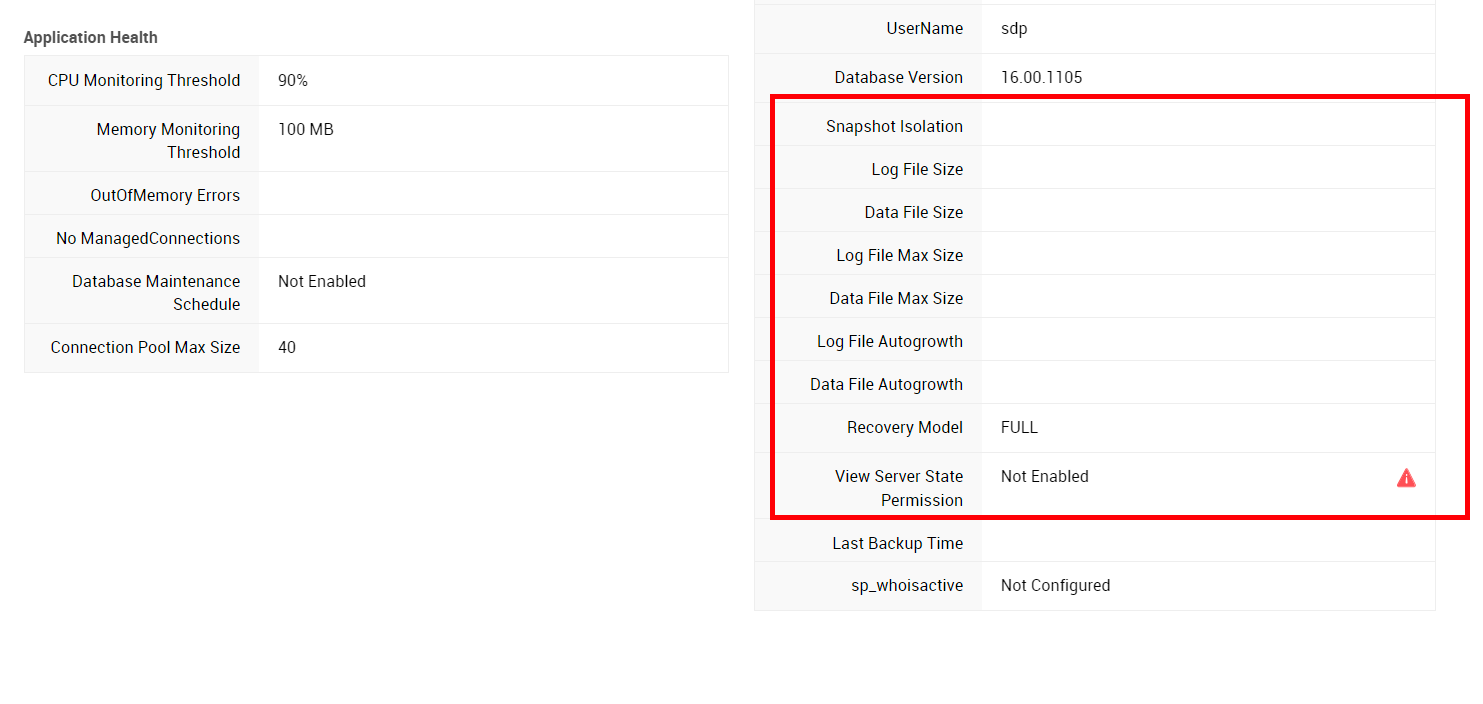 Illustration 3: Configuring database | Help desk admin guide