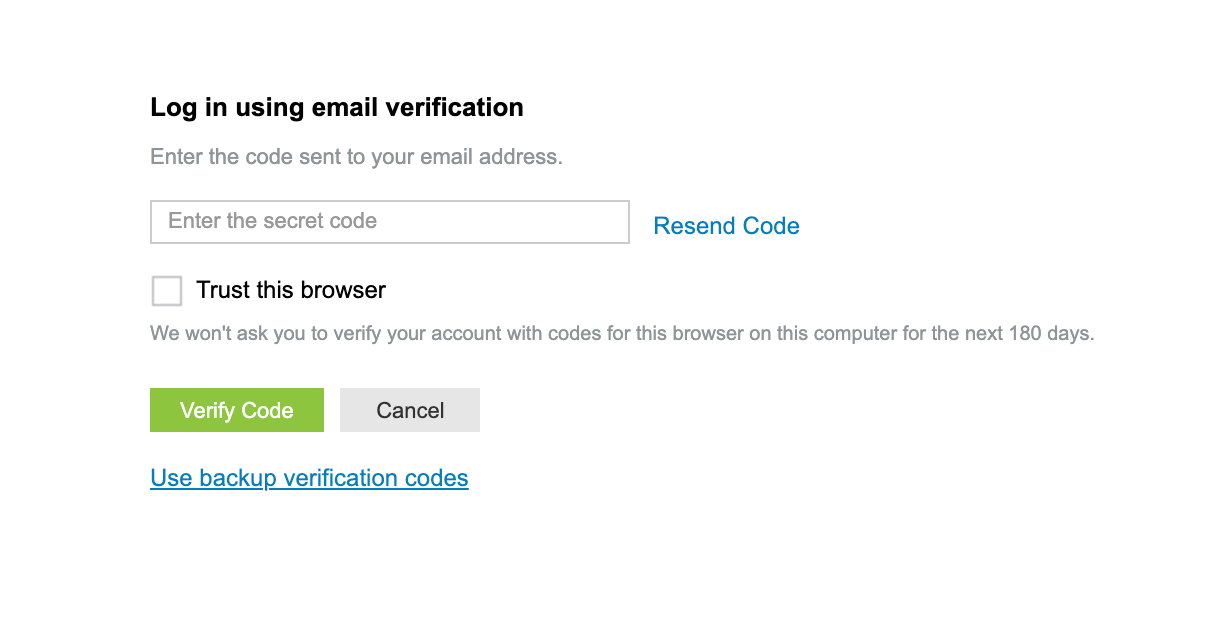 Illustration 3: Enroll for Two-Factor Authentication