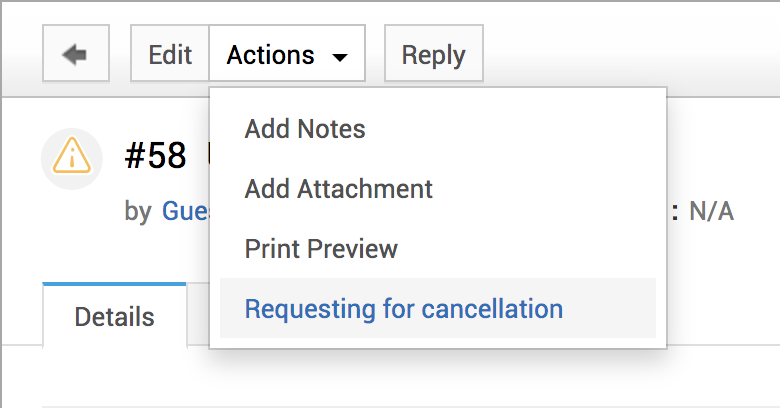 Illustration 1: Cancel Requests