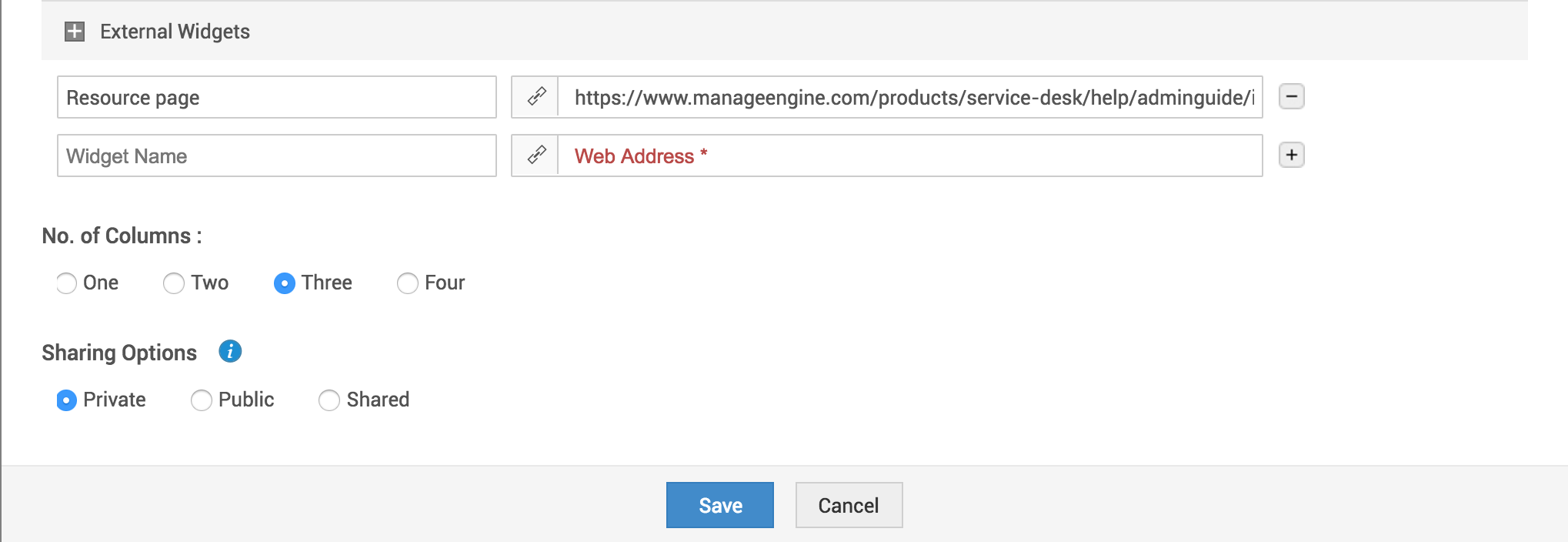 Illustration 4: Customize help desk dashboard | Admin guide