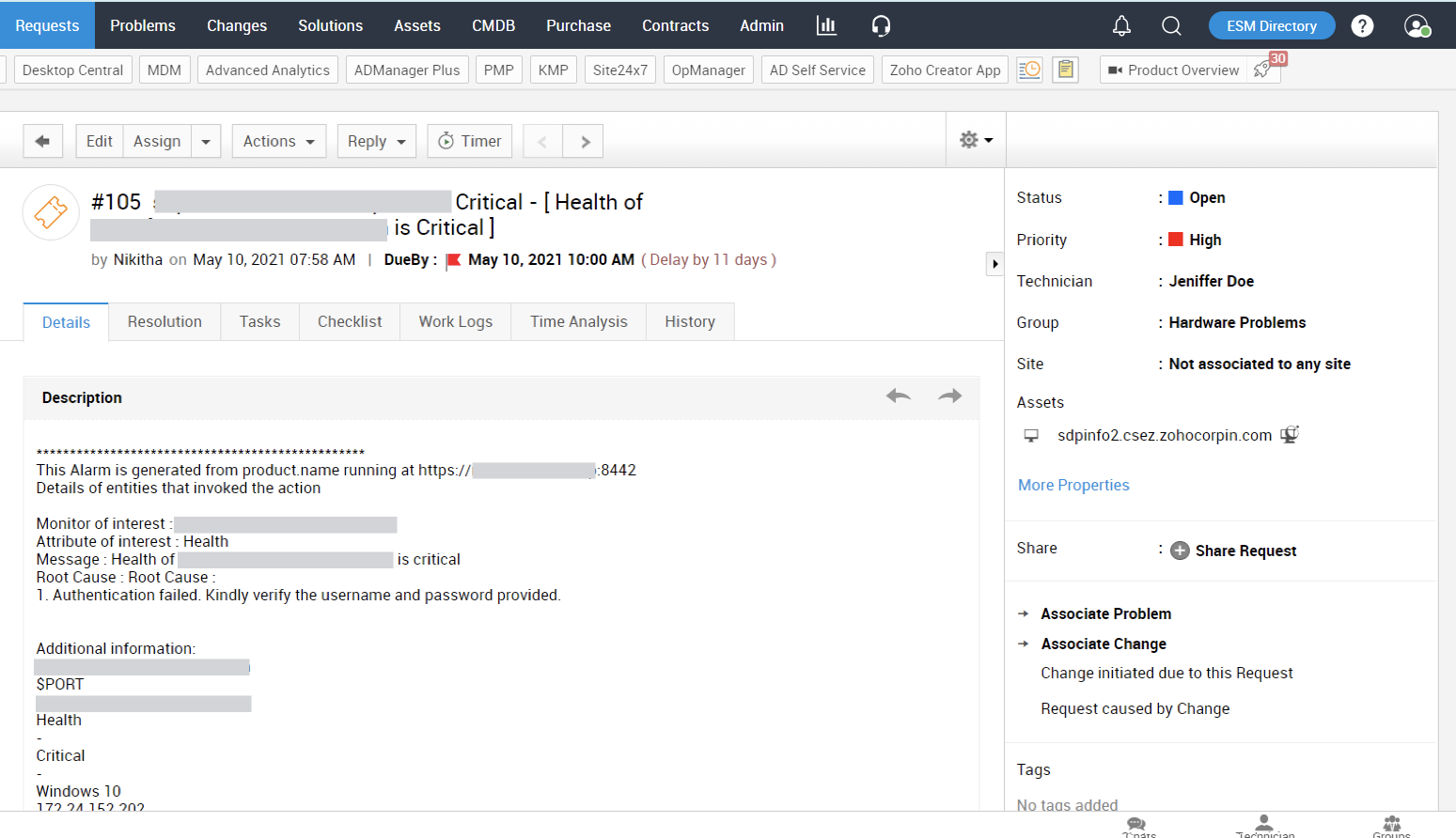 Illustration 4: IT Alert Management