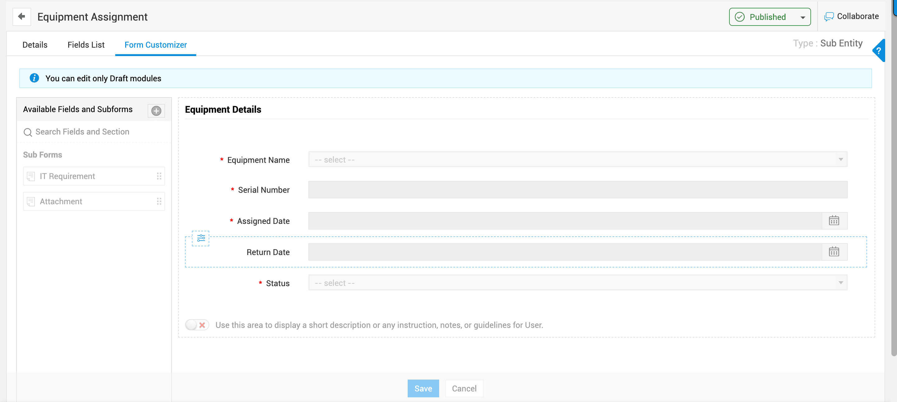 Illustration 5: Custom Actions and Custom Subentities - Use Cases