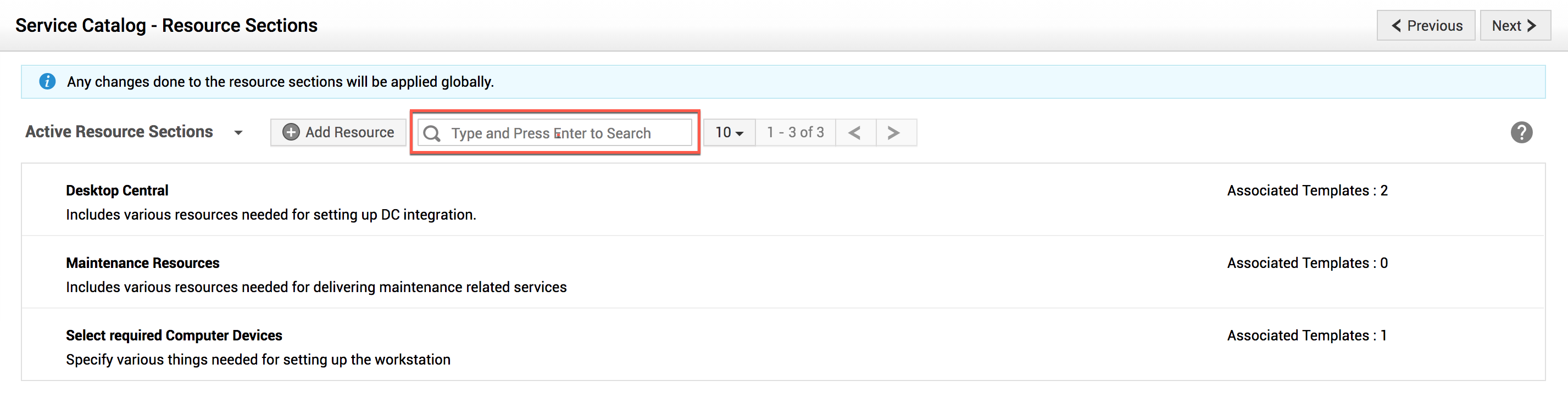 Illustration 10: Resource Sections