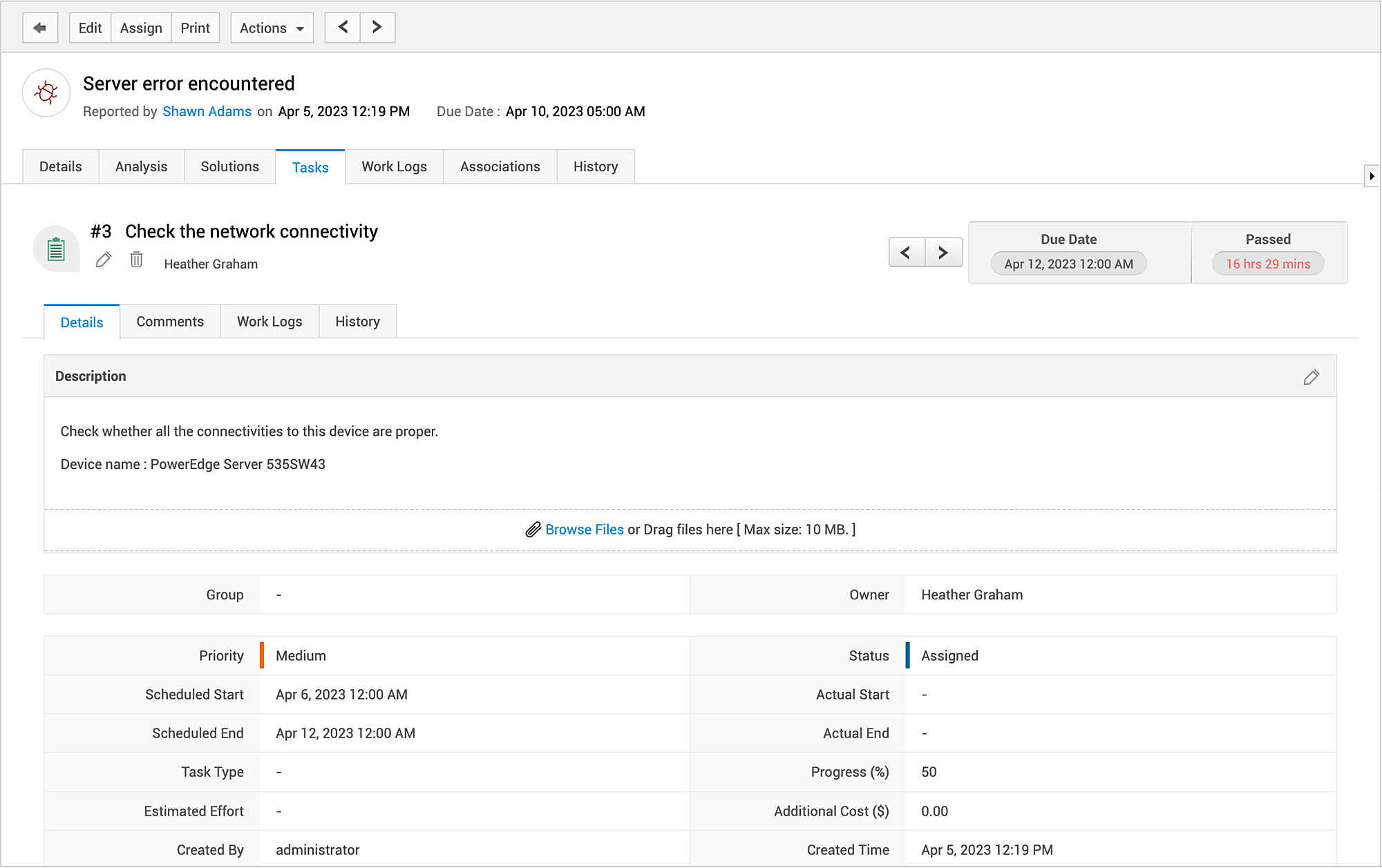 Illustration 4: View Task Details