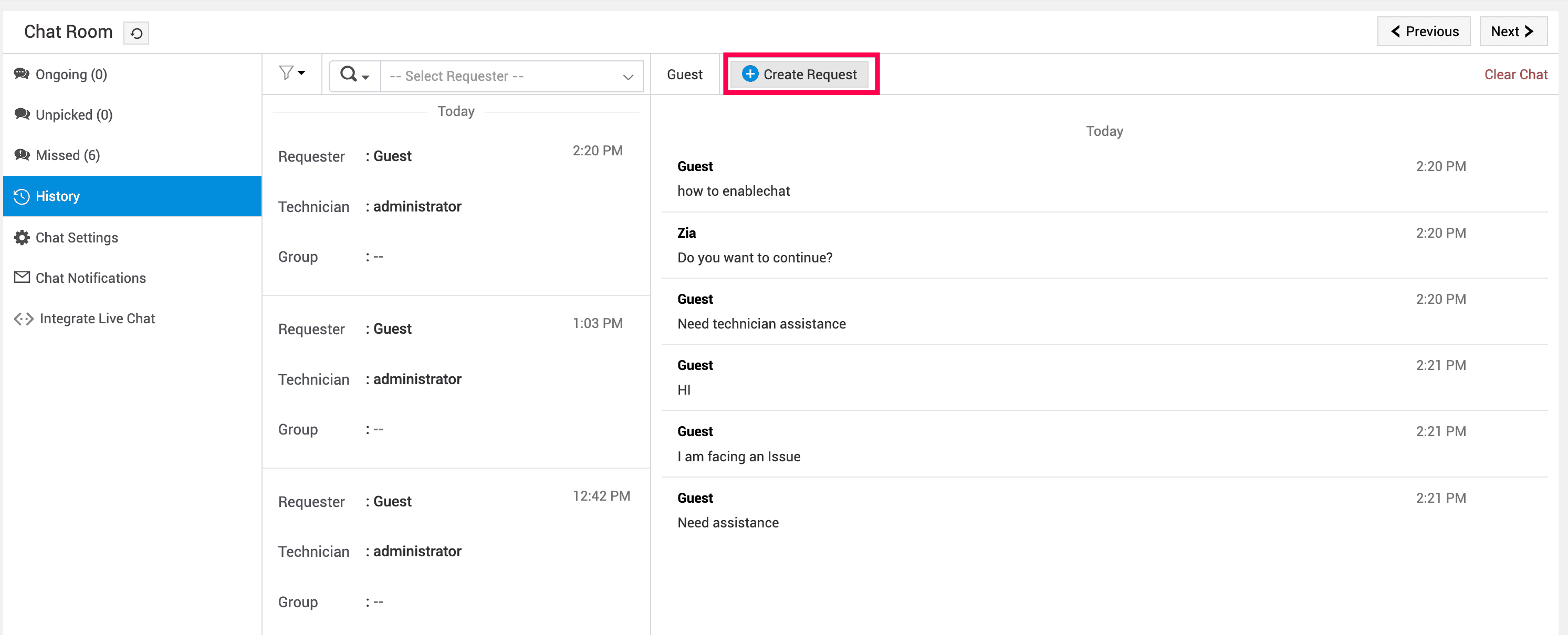 Illustration 50: Configure Live Chat 