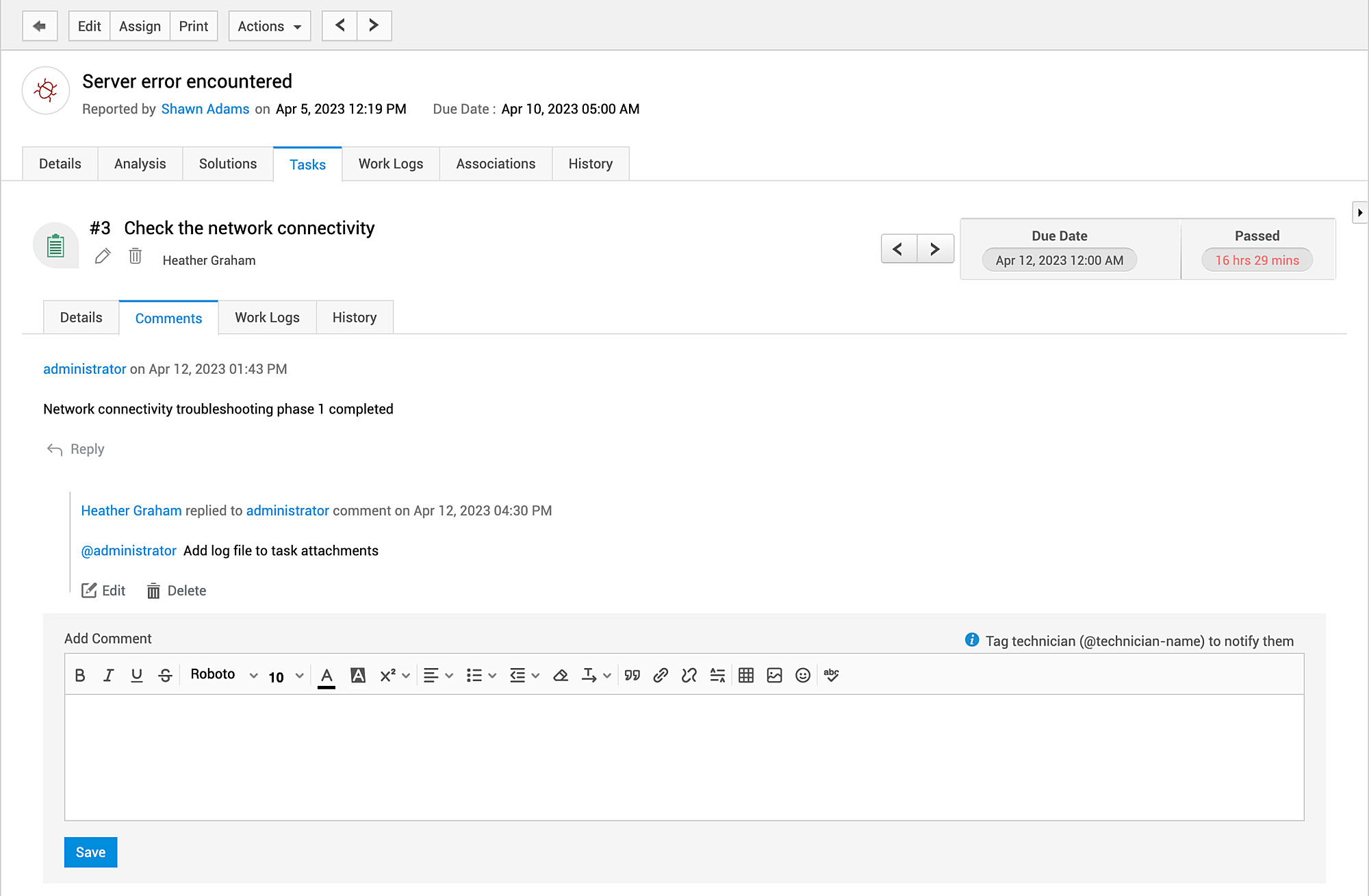 Illustration 5: View Task Details