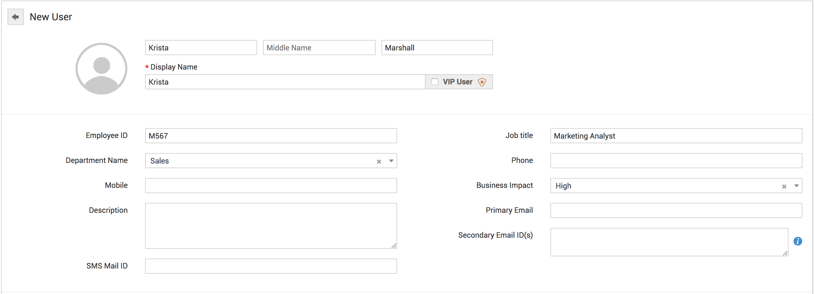 Illustration 3: Configure Users | Help desk customizer