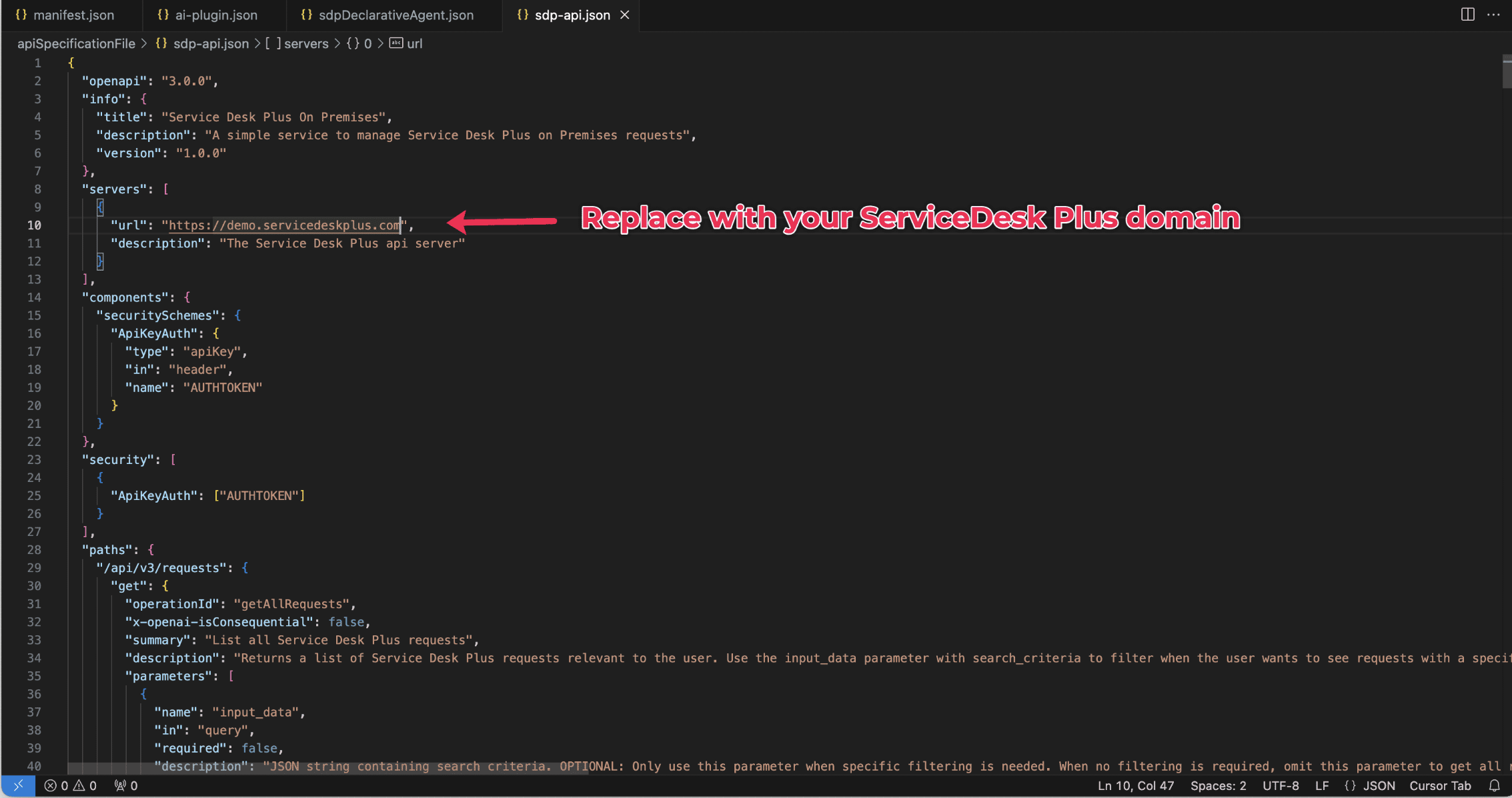 Иллюстрация 7: Агент ServiceDesk Plus для Microsoft Copilot
