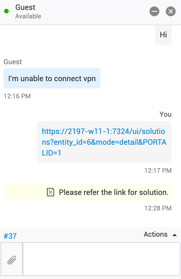 Illustration 19: Configure Live Chat 