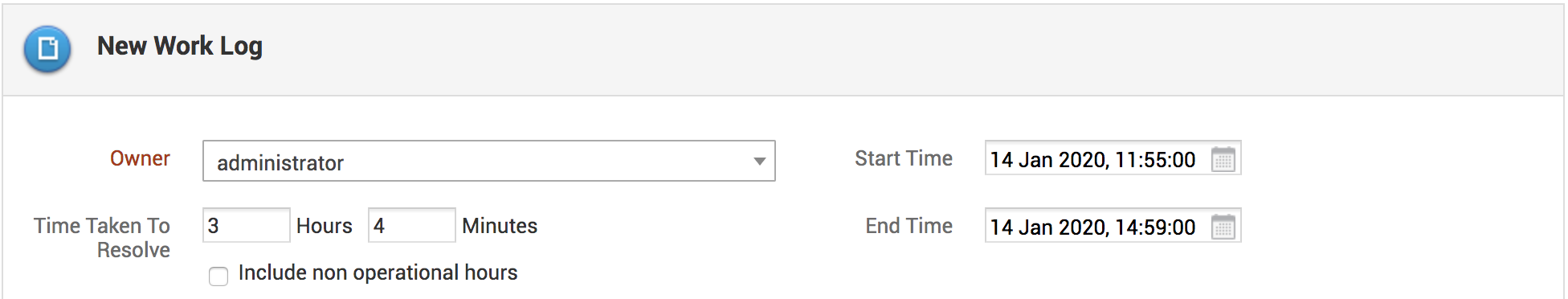 Illustration 4: What is worklog timer? | Track time spent on helpdesk requests