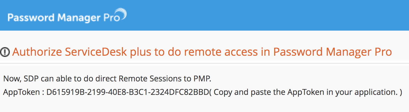 Illustration 1: Password Manager Pro Integration