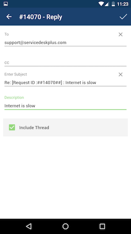 Иллюстрация 27: Приложение ServiceDesk Plus для Android: использование и возможности