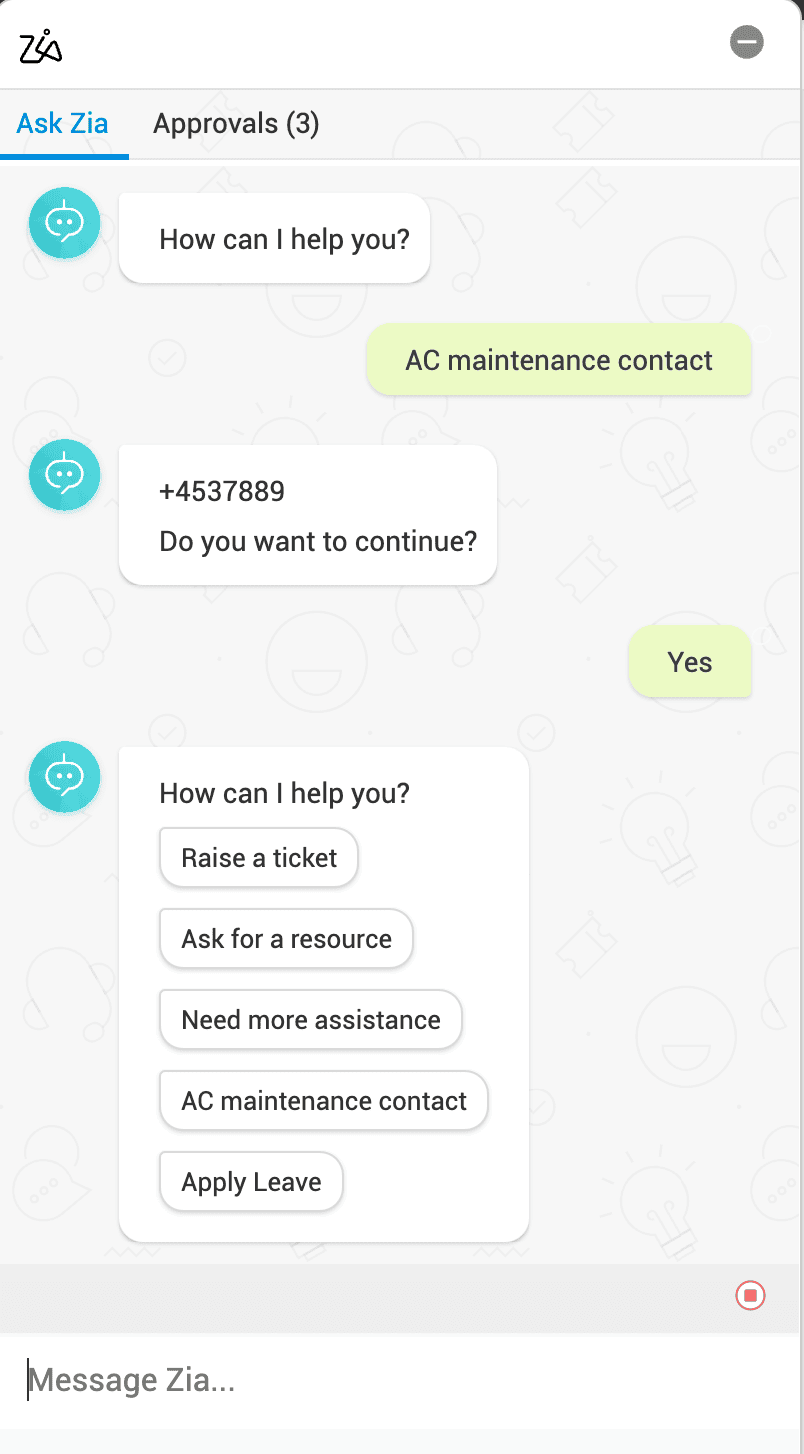Illustration 16: Zia Bot Workflow 