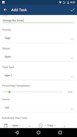 Иллюстрация 23: Приложение ServiceDesk Plus для Android: использование и возможности