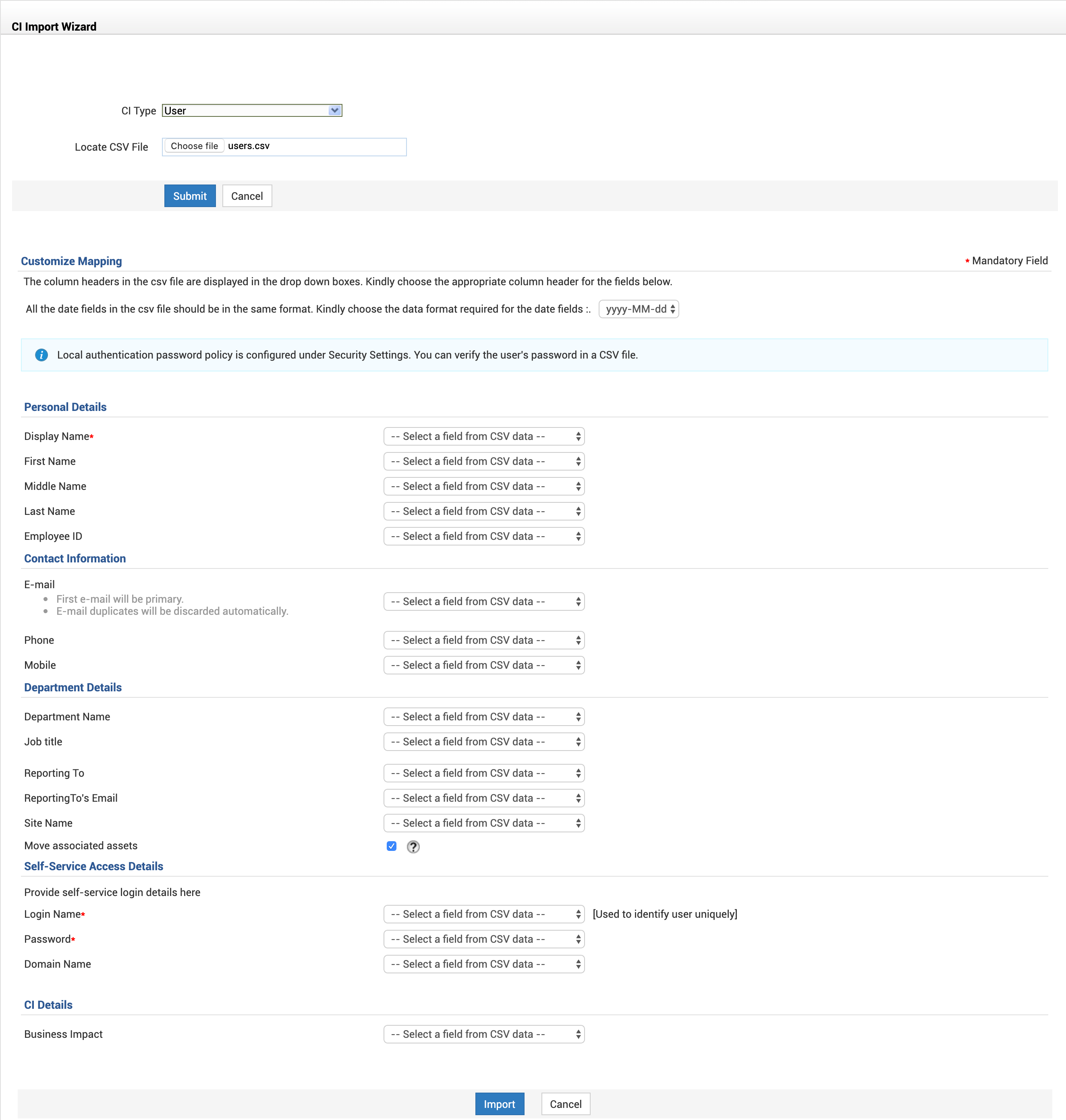 Illustration 6: Configure Users | Help desk customizer