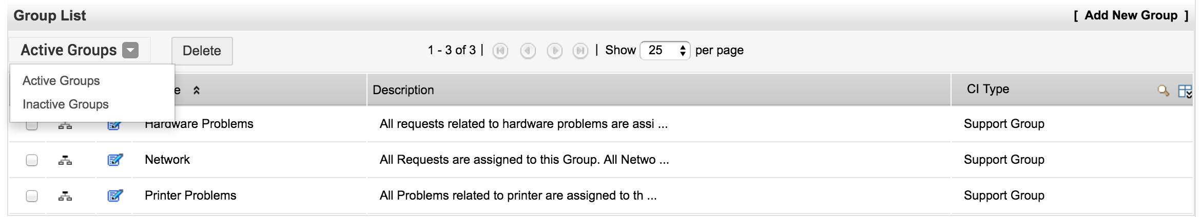 Illustration 3: Configure support groups | Help desk customizer