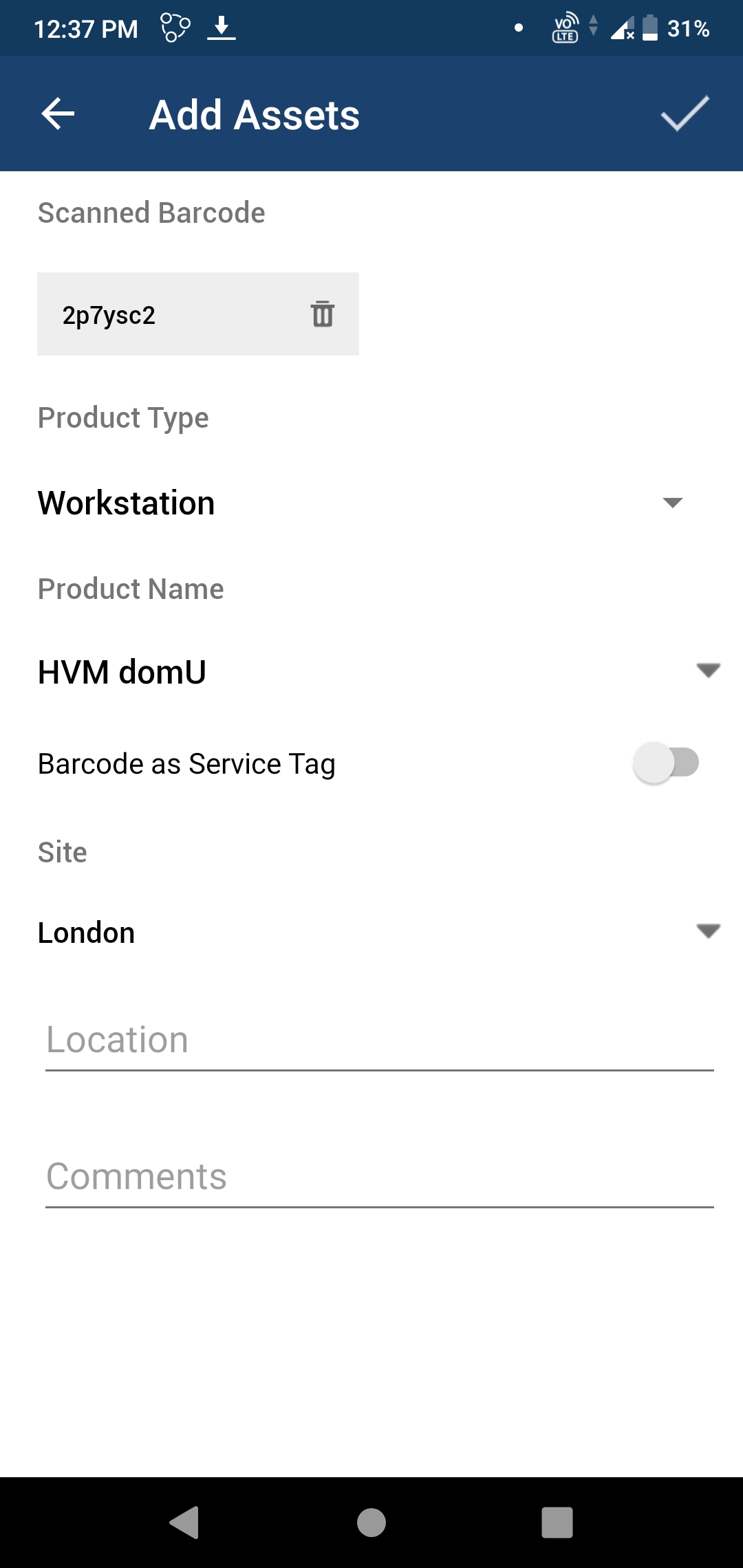 Иллюстрация 34: Приложение ServiceDesk Plus для Android: использование и возможности