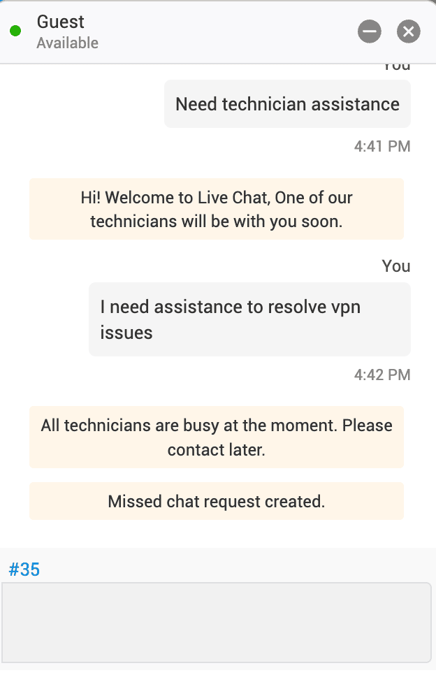Illustration 3: Configure Live Chat 