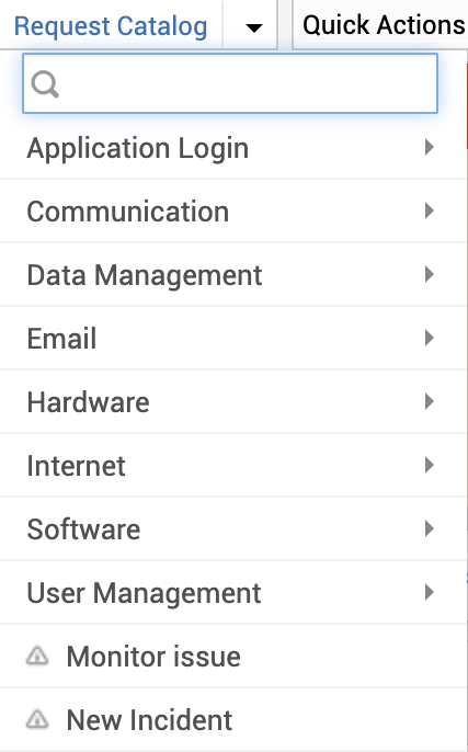 Illustration 1: How to raise a service request from ServiceDesk Plus service catalog?