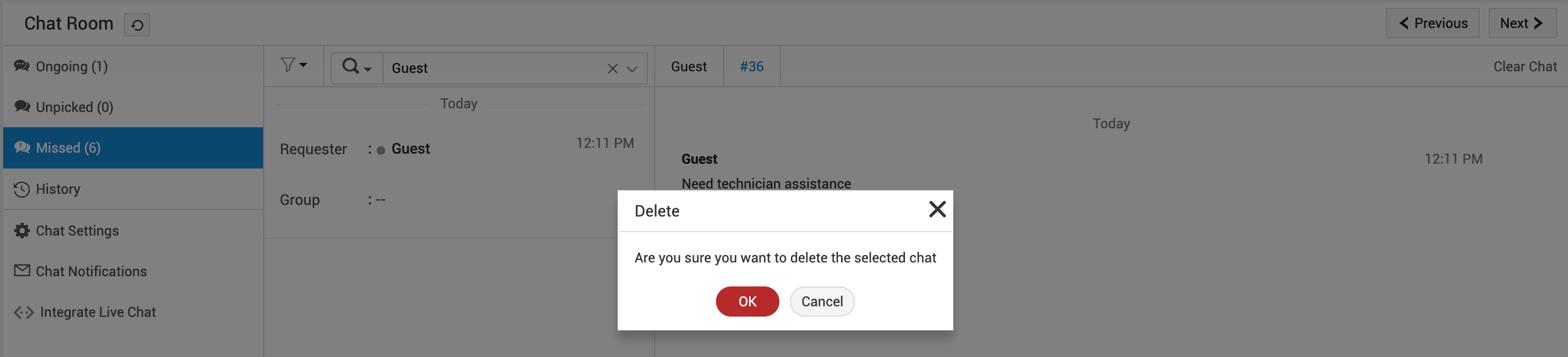 Illustration 47: Configure Live Chat 