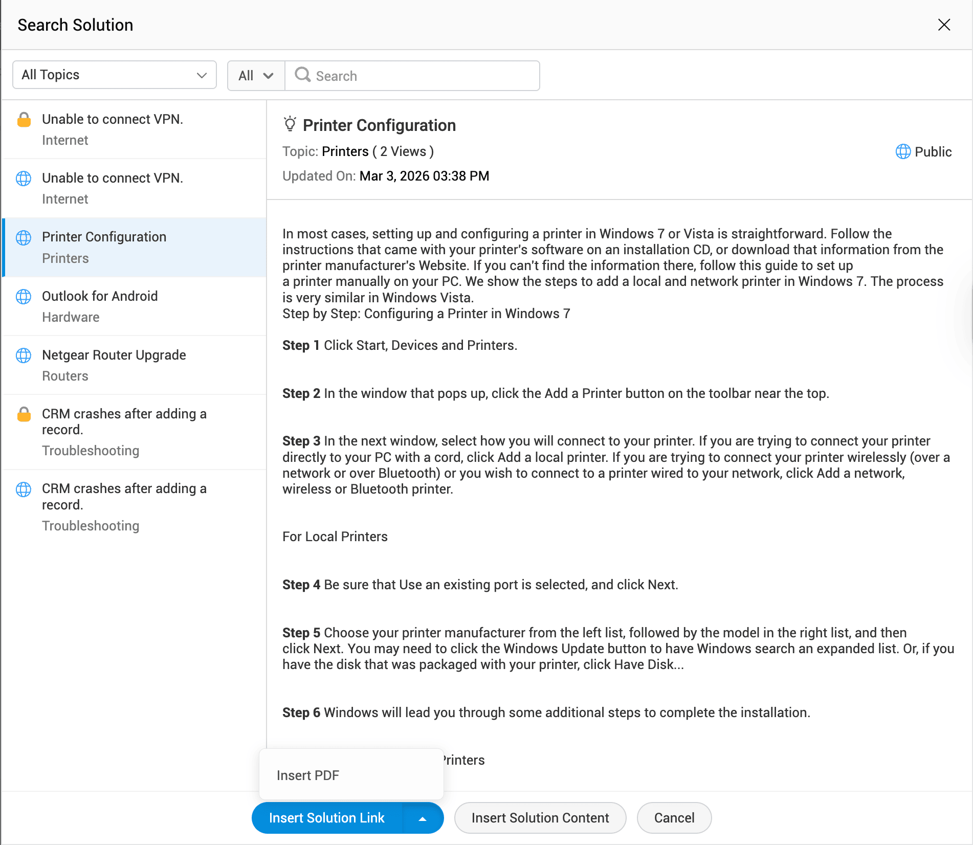 Illustration 27: Configure Live Chat 